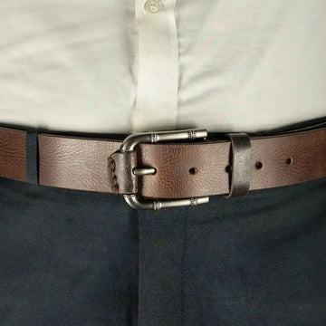 HERITAGE - Rustic Texture Men's Leather Belt