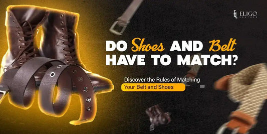 Brown leather boots and belt with the text "Do Shoes and Belt Have to Match?