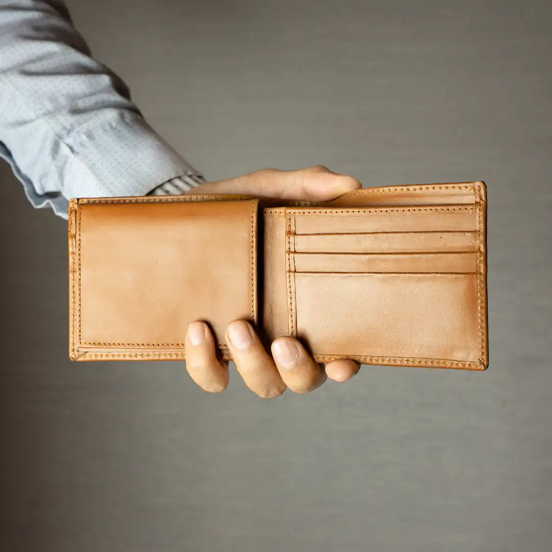 Handmade Leather Bifold Wallet