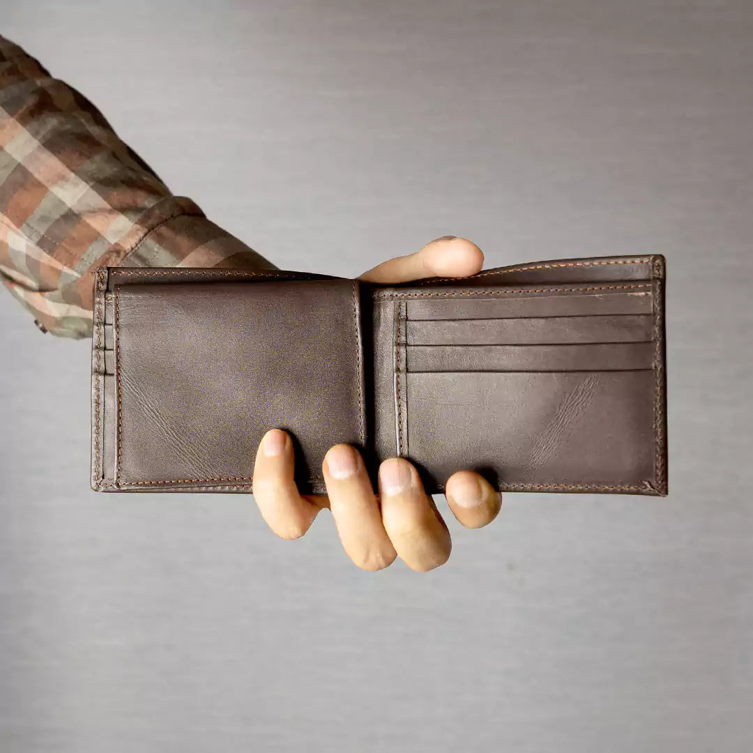 Handmade Leather Bifold Wallet