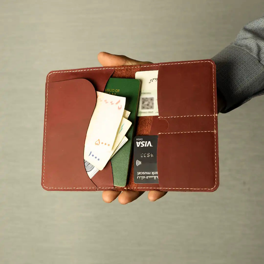 Handmade Leather Passport Cover pakistan