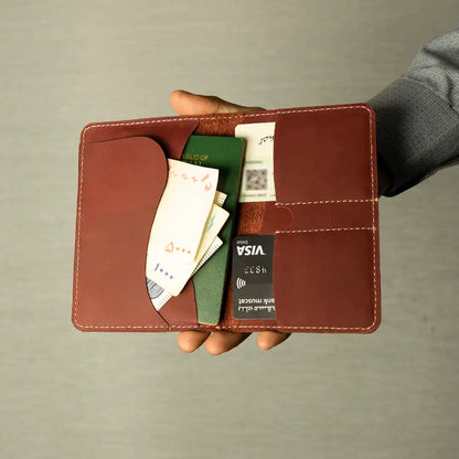 Handmade Leather Passport Cover pakistan