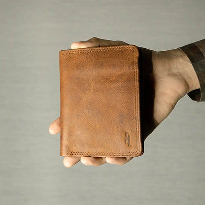 Handmade Trifold RFID Leather Wallet