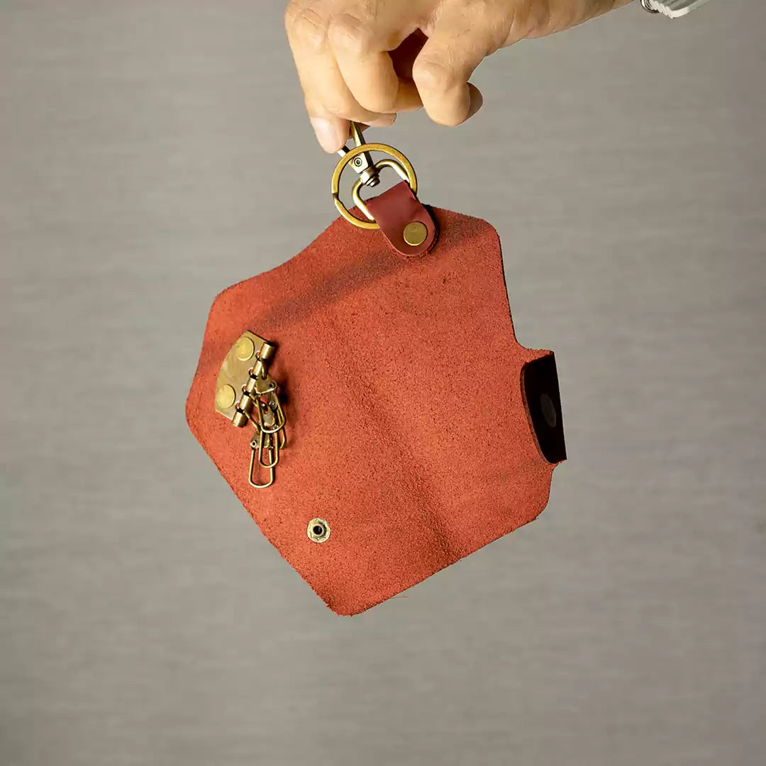leather keychain